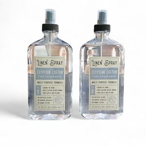 X 2 COMMONWEALTH SOAP & TOILETRIES EGYPTIAN COTTON Multi Purpose Linen Spray